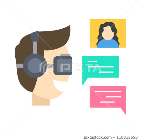 People interaction in virtual world 110818650