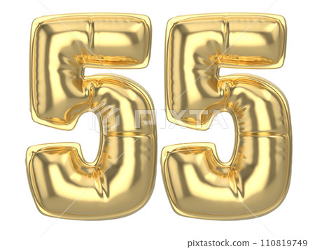 Number percent 3d rendering Gold metal discount Number percent 3d rendering Gold metal discount 110819749