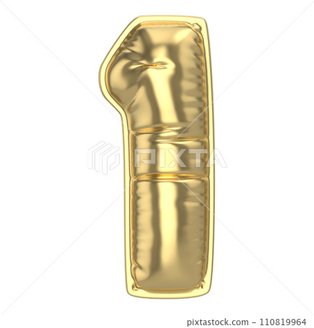 Number Percent 3D Rendering Gold Metal Discount Number Percent 3D Rendering Gold Metal Discount 110819964