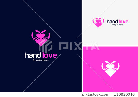 Vector love care medical healthcare logo design template Vector love care medical healthcare logo design template 110820016