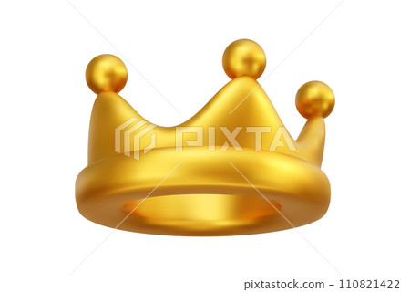 Gold crown icon 3d. Gold crown icon 3d. 110821422