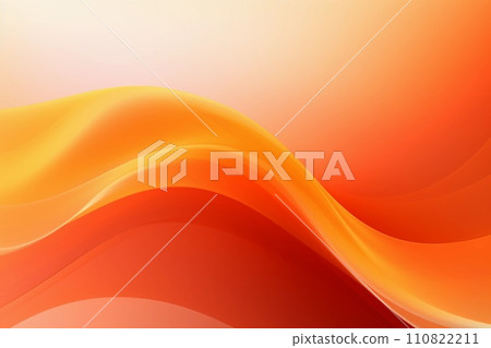 Abstract bright orange waves background. AI generated. 110822211
