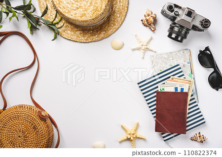 Top view travel concept 110822374