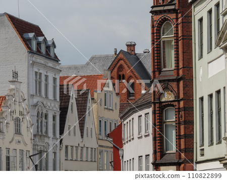 the city of Flensburg at the baltic sea 110822899