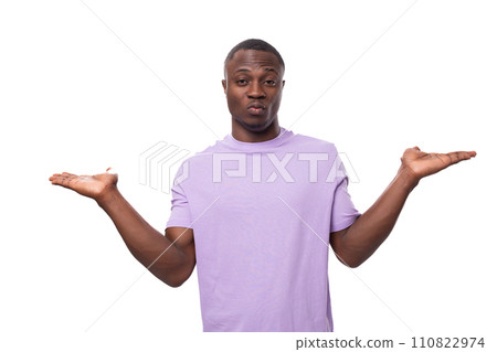 young 30 year old american man dressed in cotton t-shirt with textile print mockup young 30 year old american man dressed in cotton t-shirt with textile print mockup 110822974