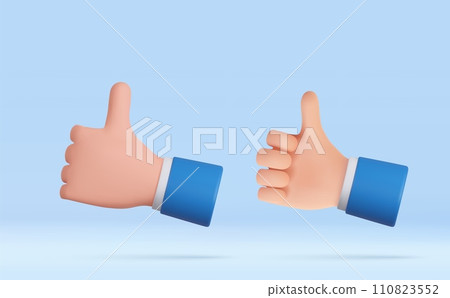 3d Cartoon character hand 110823552