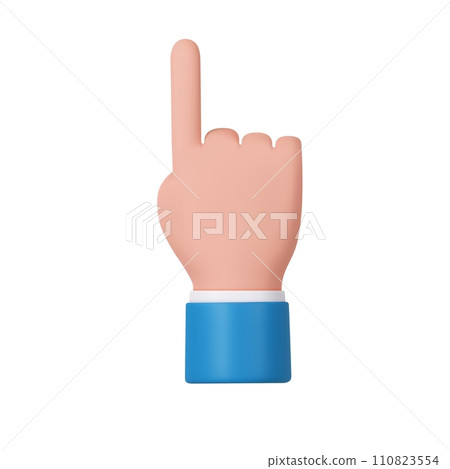 3d Cartoon character hand 3d Cartoon character hand 110823554