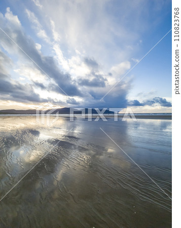 Sand storm at Dooey beach by Lettermacaward in County Donegal - Ireland Sand storm at Dooey beach by Lettermacaward in County Donegal - Ireland 110823768