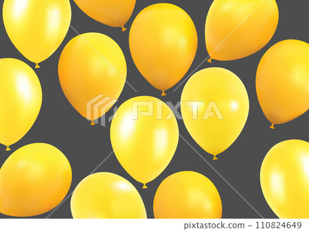 Set of Yellow Party Balloons 110824649