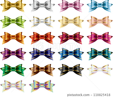 Color variation, ribbon line butterfly 1 110825418