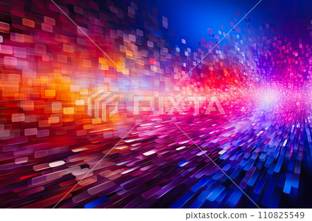 AI-generated content. a brightly colored pixelated abstract background 110825549