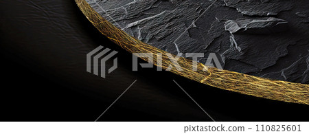 AI-generated content. black background with elegant vertical stripes 110825601