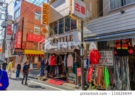 Urban landscape of Shimokitazawa, Setagaya Ward, Tokyo, Shimokitazawa South Exit Shopping Street Urban landscape of Shimokitazawa, Setagaya Ward, Tokyo, Shimokitazawa South Exit Shopping Street 110826694