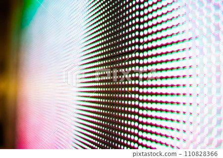 Large LED screen dots. Stage screen 110828366