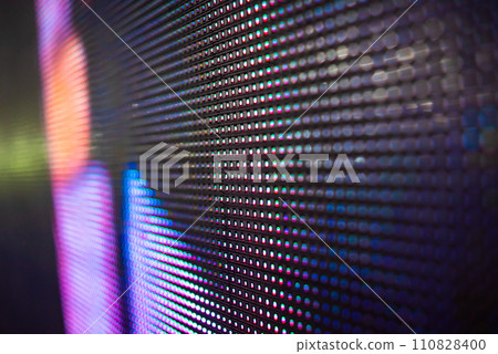 Large LED screen dots. Stage screen Large LED screen dots. Stage screen 110828400