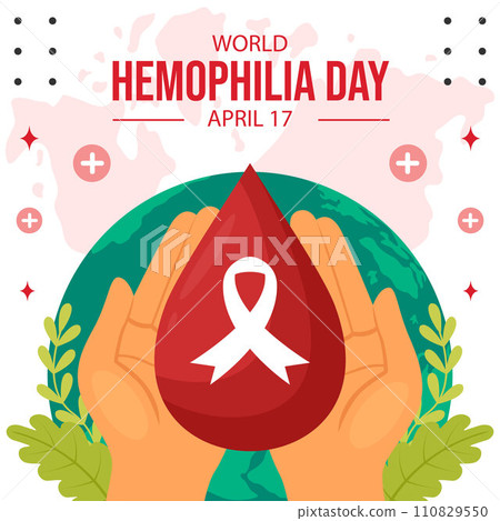 Hemophilia Day Social Media Illustration Flat Cartoon Hand Drawn Templates Background Hemophilia Day Social Media Illustration Flat Cartoon Hand Drawn Templates Background 110829550