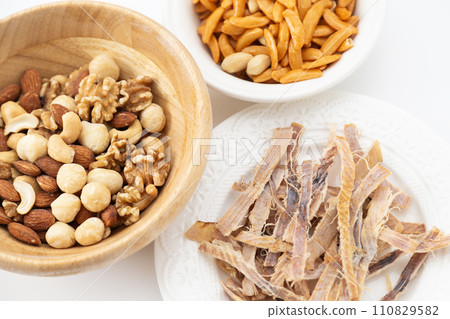 Assorted snacks 110829582