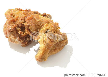 Fried chicken photographed against a white background 110829661