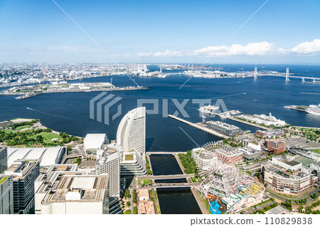 [Kanagawa Prefecture] Yokohama Bay Area seen from Landmark Tower Observation Deck 110829838