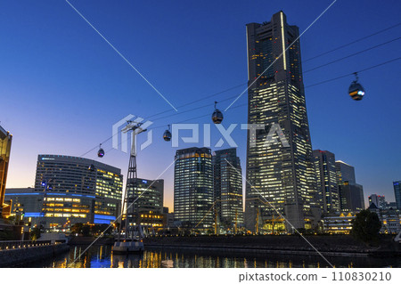 Night view of Yokohama Minato Mirai 2024 2 Night view of Yokohama Minato Mirai 2024 2 110830210