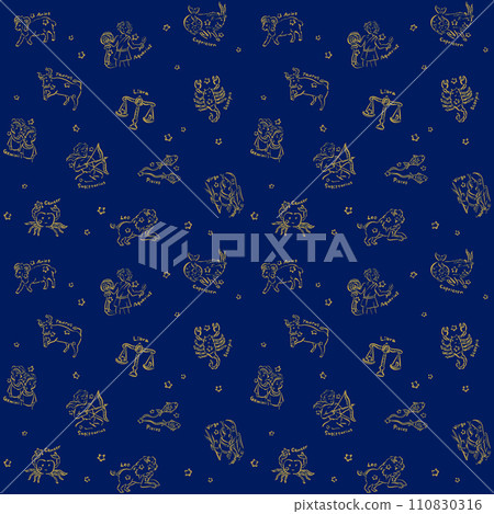 12 constellations background material navy 12 constellations background material navy 110830316