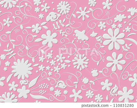 花鳥無縫圖案A-4 110831280