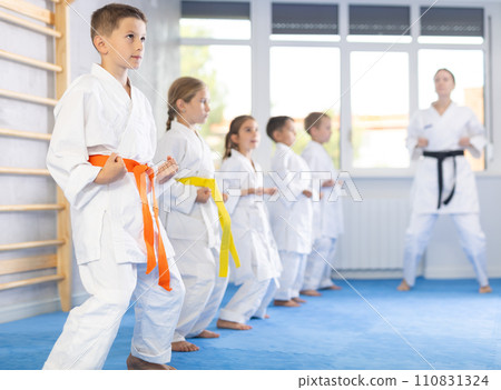 Kids are dedicated to their martial arts 110831324