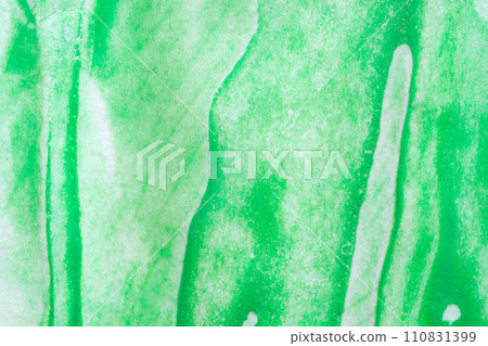 Abstract green watercolor background texture close up 110831399