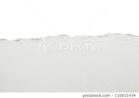 White ripped paper torn edges strips isolated on white background White ripped paper torn edges strips isolated on white background 110831434