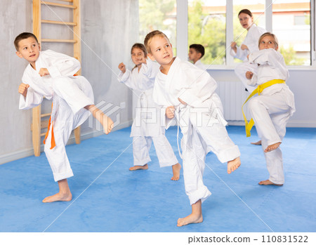 Kids are dedicated to their martial arts Kids are dedicated to their martial arts 110831522