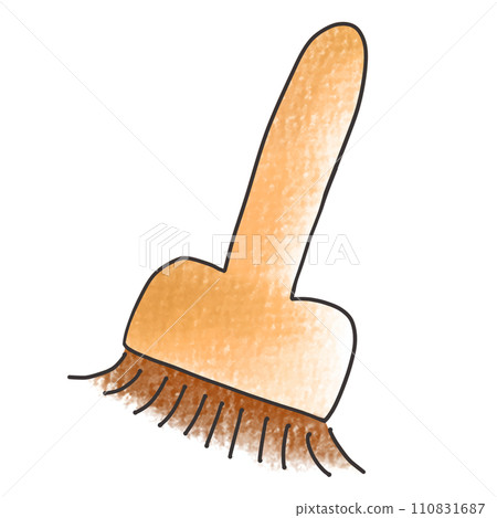 Loose simple broom, single item, analog style Loose simple broom, single item, analog style 110831687
