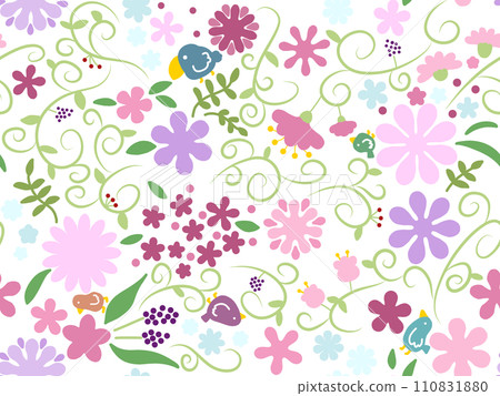 花鳥無縫圖案C-1 110831880