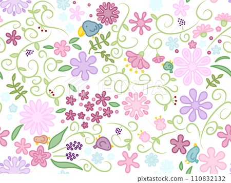 花鳥無縫圖案D-1(PNG) 花鳥無縫圖案D-1(PNG) 110832132