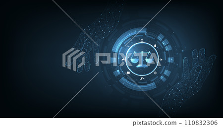 Internet law on a Dark Blue background. Internet law on a Dark Blue background. 110832306