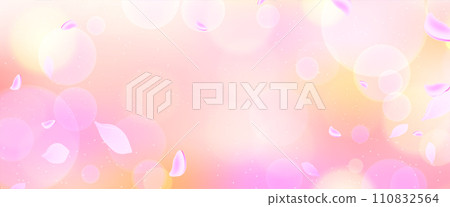 春天背景圖像與舞動的櫻花花瓣 春天背景圖像與舞動的櫻花花瓣 110832564