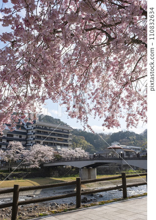 Spring scenery of Misasa Onsen Spring scenery of Misasa Onsen 110832634