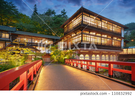Shima Hot Springs, Japan at Blue Hour 110832992