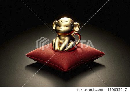 貴金屬生肖雕像猴 110833947