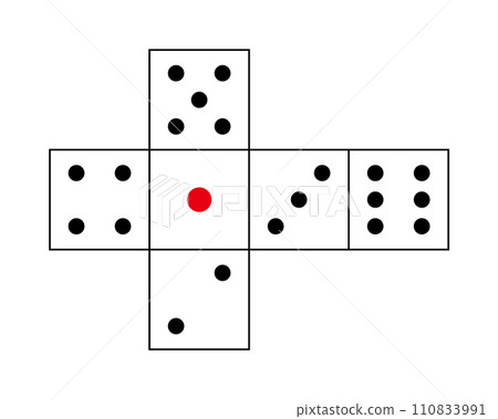 Development of dice - Stock Illustration [110833991] - PIXTA