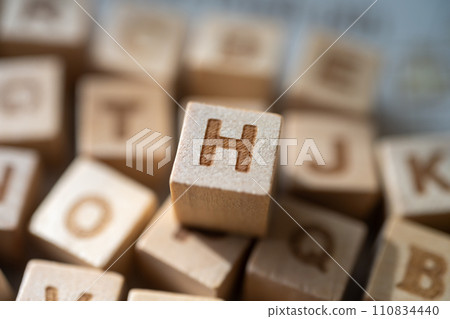 Image photo of wood block Image photo of wood block 110834440