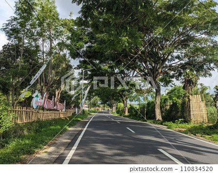 Street on the edge of town 110834520