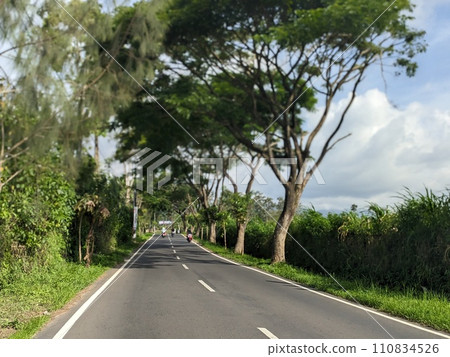 Street on the edge of town 110834526