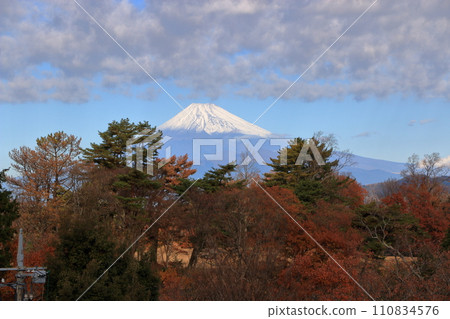 View of Mount Fuji as seen from the Shuzenji Marriott hotel in Shizuoka Japan 110834576