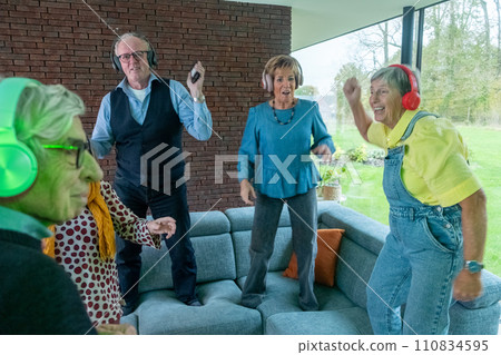 Vibrant Beats: Seniors' Silent Disco 110834595