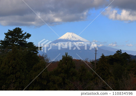 View of Mount Fuji as seen from the Shuzenji Marriott hotel in Shizuoka Japan 110834596