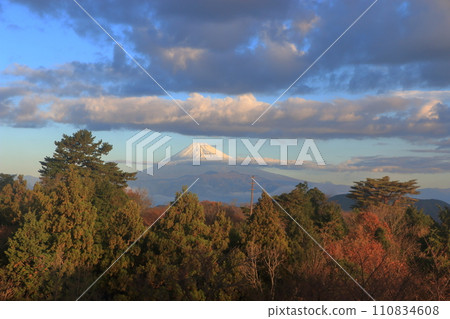 View of Mount Fuji as seen from the Shuzenji Marriott hotel in Shizuoka Japan 110834608