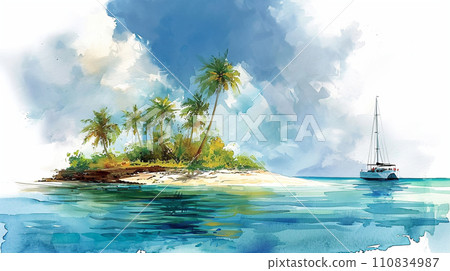 Tropical Island Tropical Island 110834987