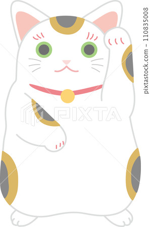 招財貓_印花布貓招財貓_左手招財貓_邀請客人 110835008