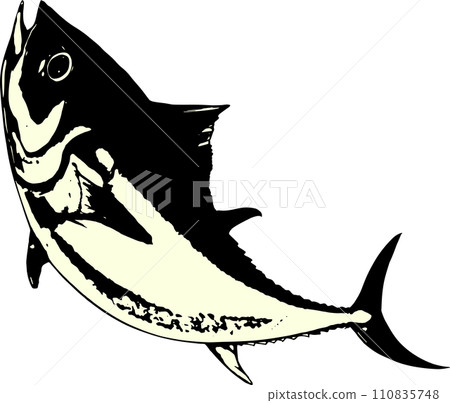 跳躍鮪魚的墨繪 跳躍鮪魚的墨繪 110835748