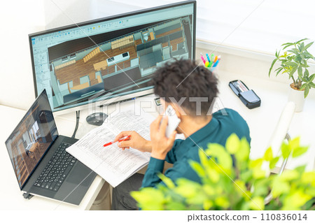 3D CAD 3D 3DCG 建築設計 房屋內部 1 人 智慧型手機 110836014